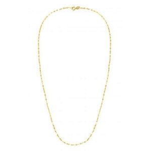 Size: 18 - 14k Yellow Gold Alternate Valentino Chain (1.40 mm)