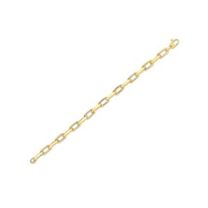 Size: 7.5 - 14k Yellow Gold French Cable Link Bracelet (6mm)