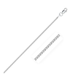 Size: 16'' - 14k White Gold Franco Chain (1.20 mm)