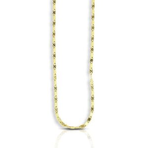 Size: 18 - 14k Yellow Gold Sparkle Valentino Chain (1.70 mm)