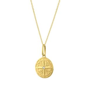 Size: 18 - North Star Talisman Necklace in 14K Yellow Gold