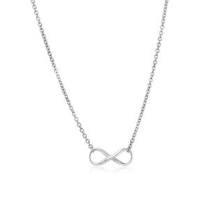Size: 18'' - Sterling Silver Infinity Symbol Necklace