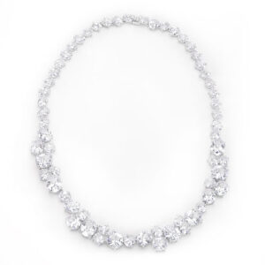 Bejeweled Cubic Zirconia Collar Necklace