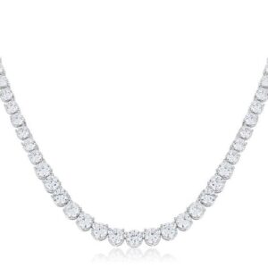 Graduated Cubic Zirconia Necklace